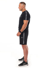 Shorts Octagon Stripe schwarz/weiß
