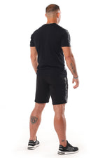 Shorts Octagon Stripe schwarz/weiß