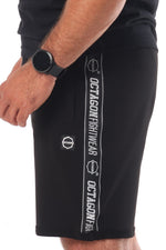 Shorts Octagon Stripe schwarz/weiß