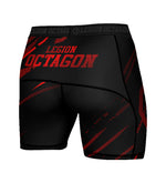 Spodenki kompresyjne Legion Octagon Escape black/red