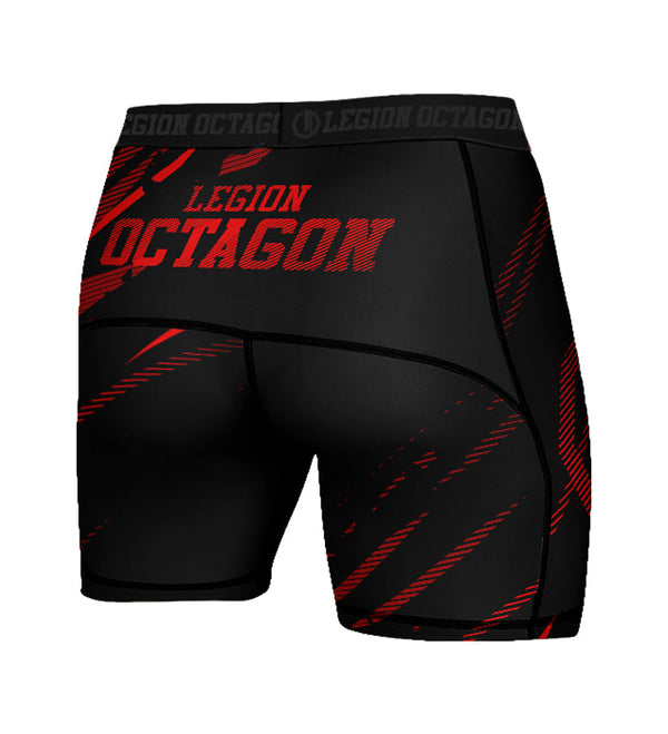 Spodenki kompresyjne Legion Octagon Escape black/red