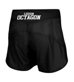 MMA-Shorts Octagon Small Logo schwarz/weiß