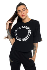 T-Shirt Octagon Damen RING schwarz