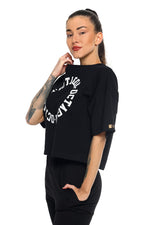 T-Shirt Octagon Damen RING schwarz