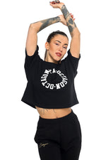 T-Shirt Octagon Damen RING schwarz