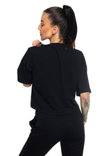 T-Shirt Octagon Damen RING schwarz