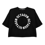 T-Shirt Octagon Damen RING schwarz