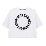 T-Shirt Octagon Damen RING weiß