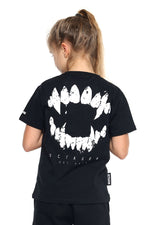 T-Shirt Octagon Kinder Zęby schwarz