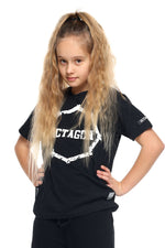 T-Shirt Octagon Kinder Zęby schwarz