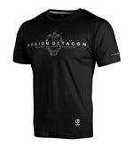 T-shirt Dames Legion Octagon Skull black