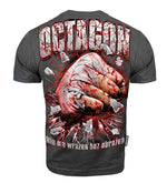 T-Shirt Octagon Keine Action ohne Schmerz graphit