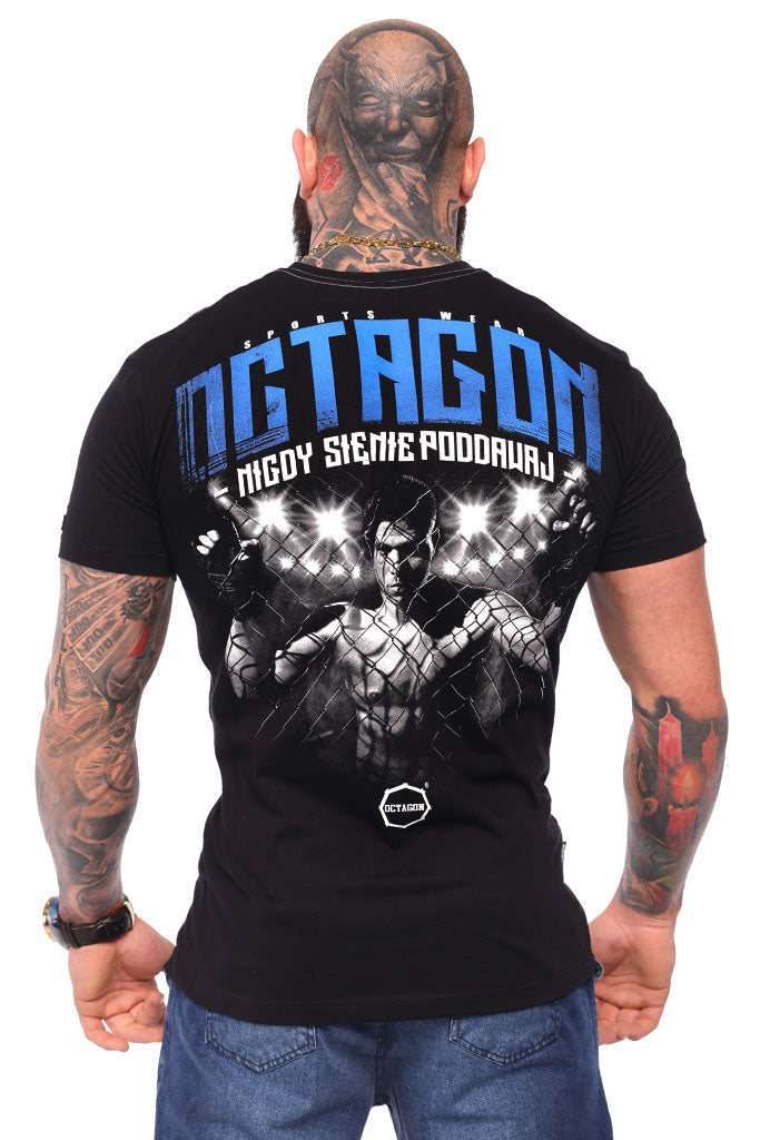 T-Shirt Octagon Nie aufgeben