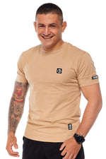 T-Shirt Octagon Small Logo beige