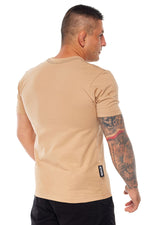 T-Shirt Octagon Small Logo beige