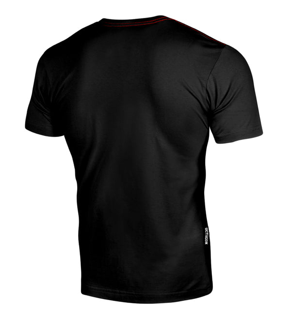 T-Shirt Octagon Small Logo schwarz / rot