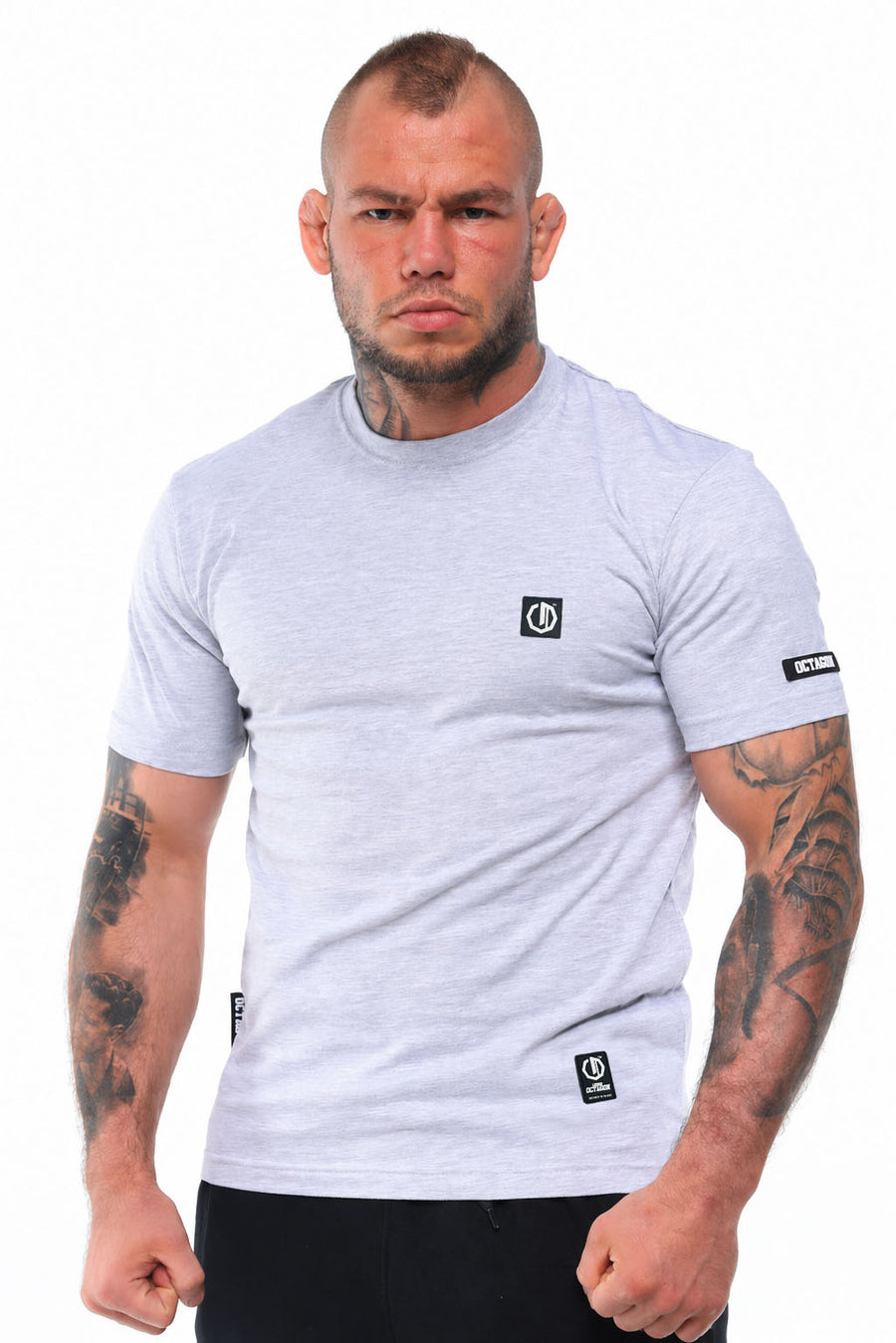 T-Shirt Octagon Small Logo meliert