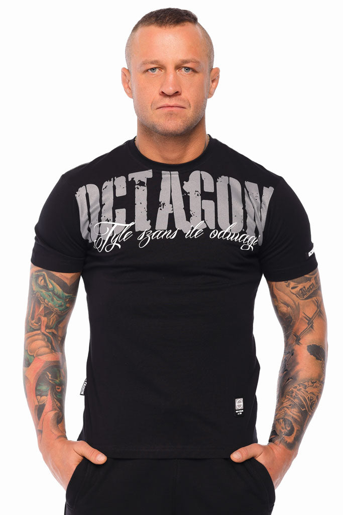 T-Shirt Octagon Tyle Szans Ile Odwagi 2 schwarz