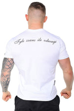 T-shirt Octagon Tyle Szans Ile Odwagi Logo white