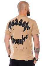 T-Shirt Octagon Zähne beige