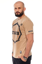 T-Shirt Octagon Zähne beige