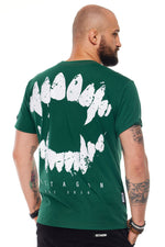 T-Shirt Octagon Zęby bottle grün