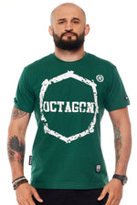T-Shirt Octagon Zęby bottle grün
