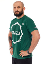 T-Shirt Octagon Zęby bottle grün