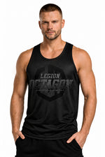 Tanktop Legion Octagon sportowy Conquest schwarz/grau