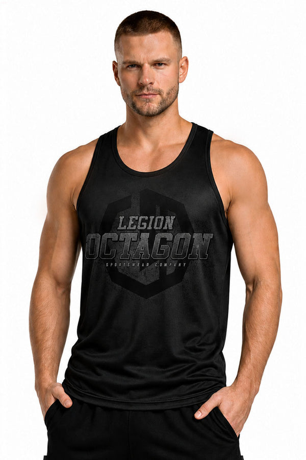 Tanktop Legion Octagon sportowy Conquest schwarz/grau